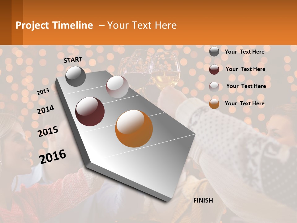 Daughter Sunset Family PowerPoint Template