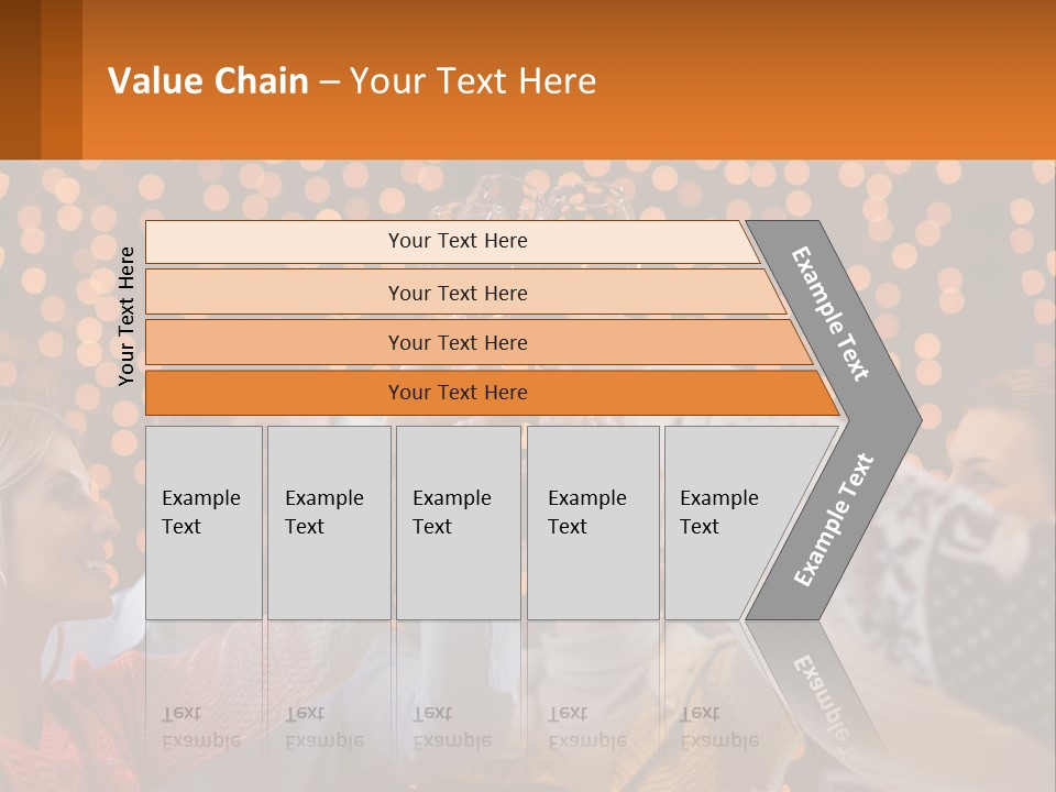Daughter Sunset Family PowerPoint Template