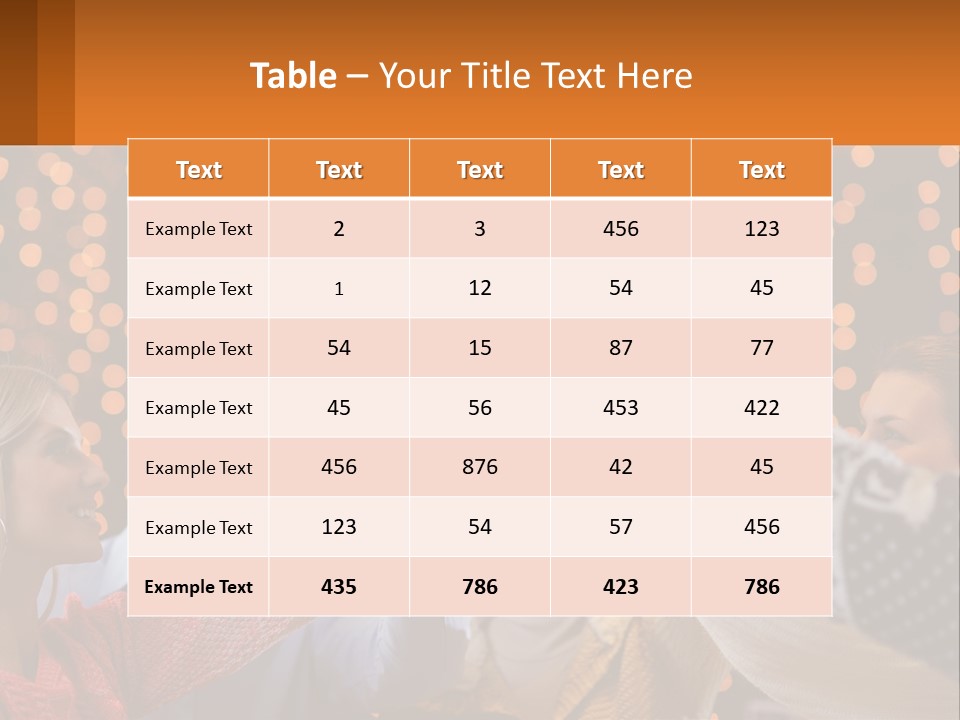 Daughter Sunset Family PowerPoint Template