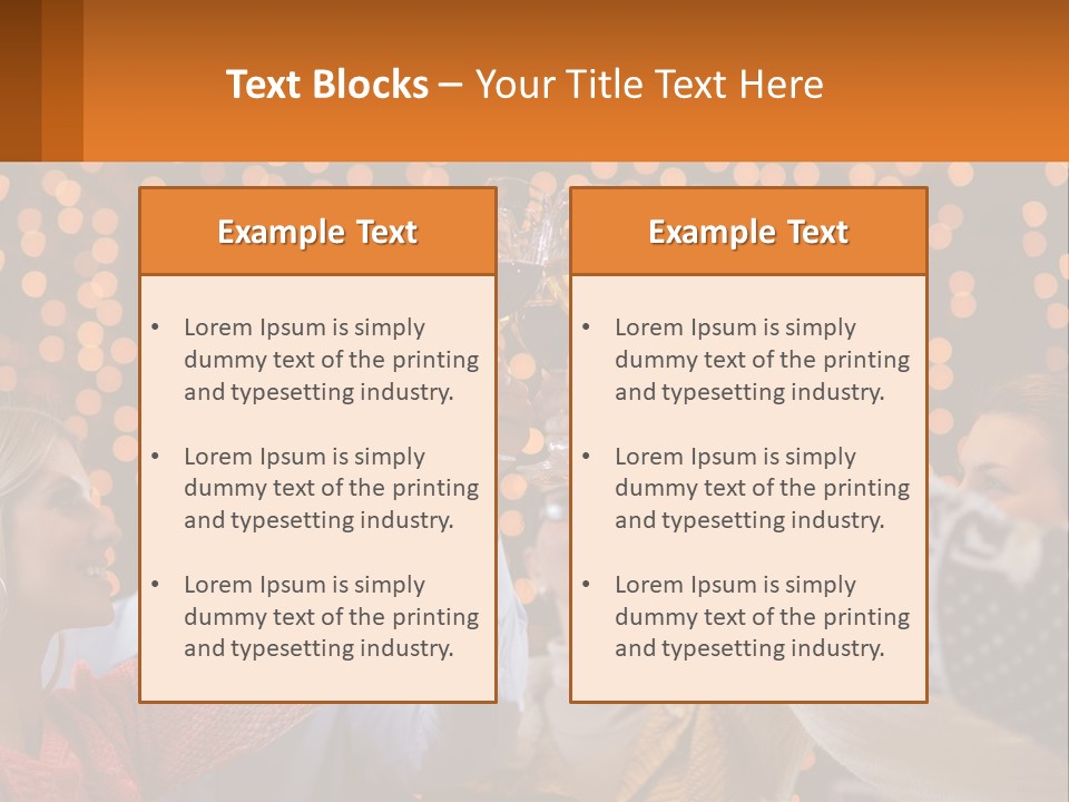Daughter Sunset Family PowerPoint Template