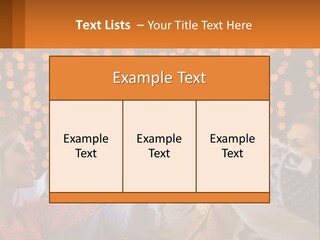 Daughter Sunset Family PowerPoint Template