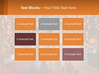 Daughter Sunset Family PowerPoint Template