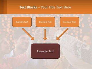 Daughter Sunset Family PowerPoint Template