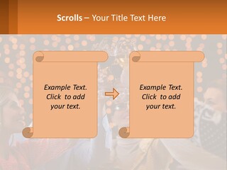 Daughter Sunset Family PowerPoint Template