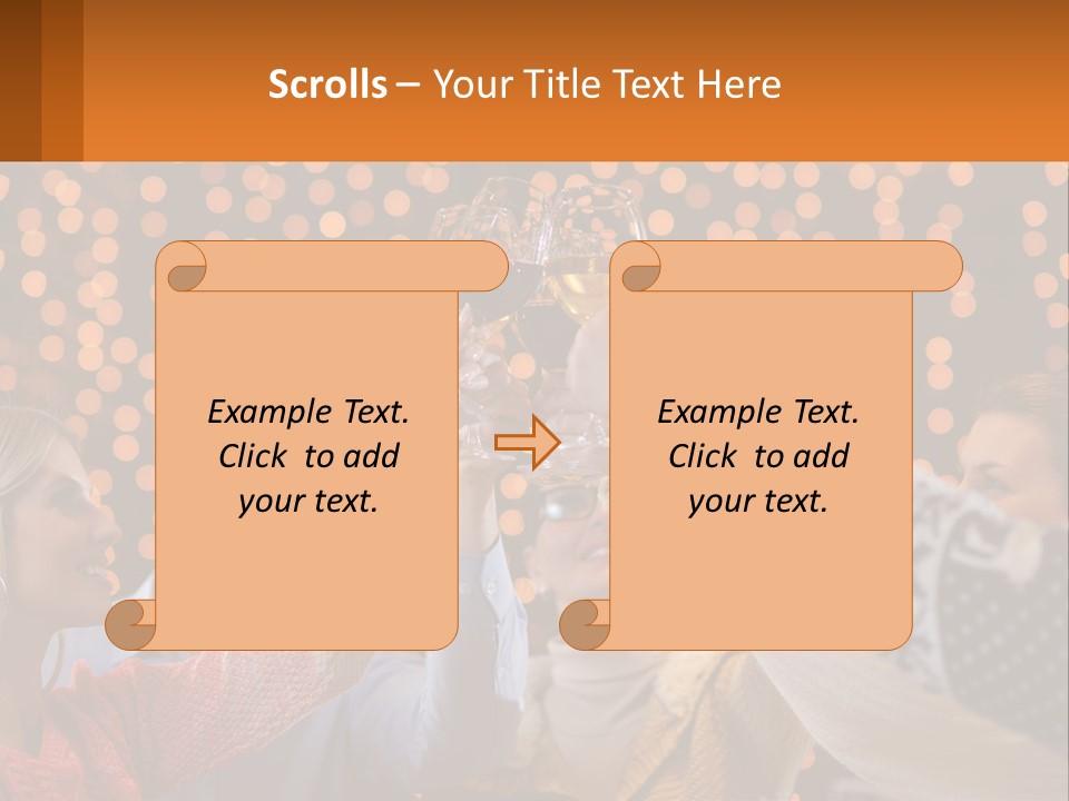 Daughter Sunset Family PowerPoint Template
