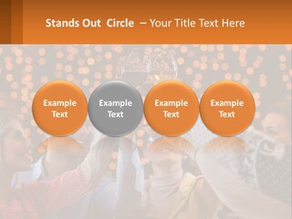 Daughter Sunset Family PowerPoint Template