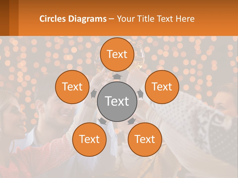 Daughter Sunset Family PowerPoint Template