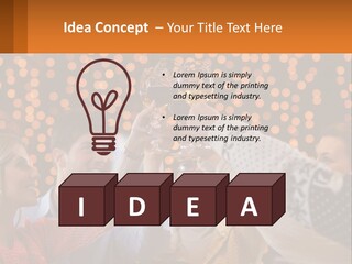 Daughter Sunset Family PowerPoint Template