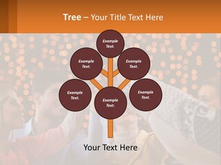 Daughter Sunset Family PowerPoint Template