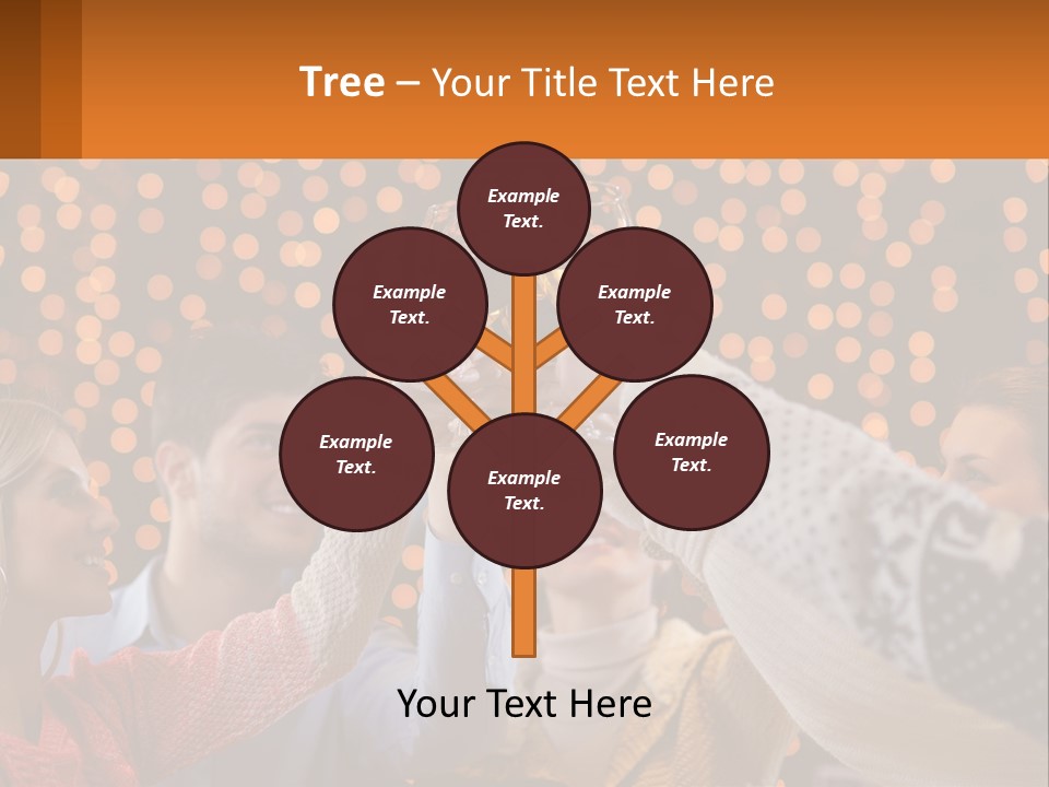 Daughter Sunset Family PowerPoint Template