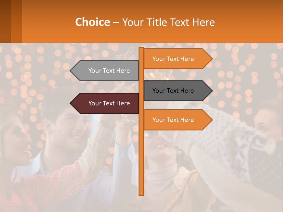 Daughter Sunset Family PowerPoint Template