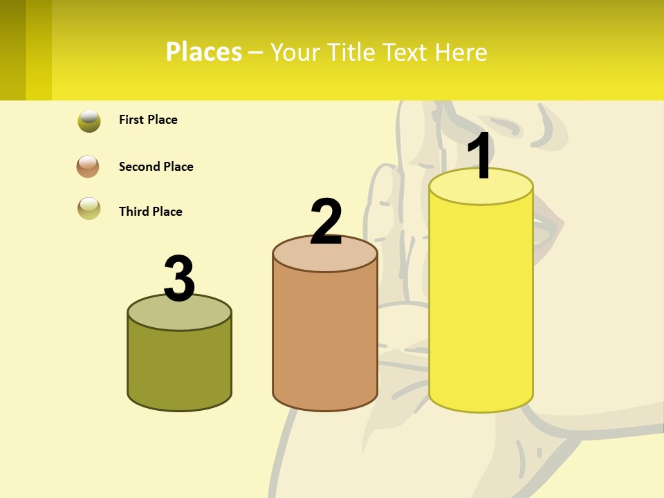 Standing Family Beach PowerPoint Template