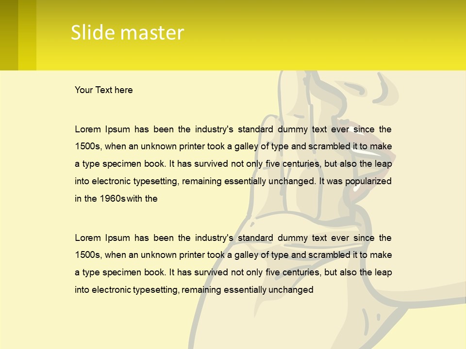 Standing Family Beach PowerPoint Template