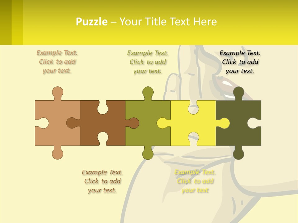 Standing Family Beach PowerPoint Template