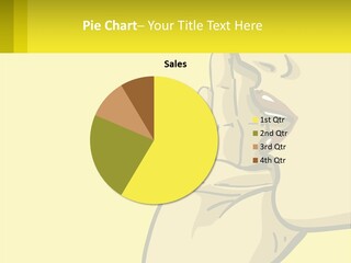 Standing Family Beach PowerPoint Template