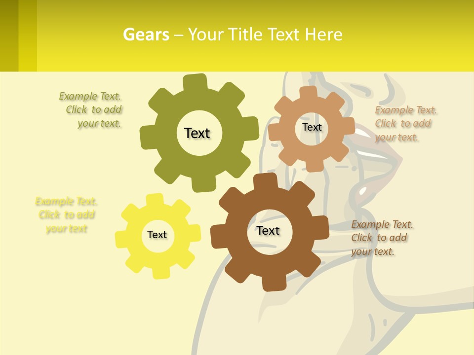 Standing Family Beach PowerPoint Template