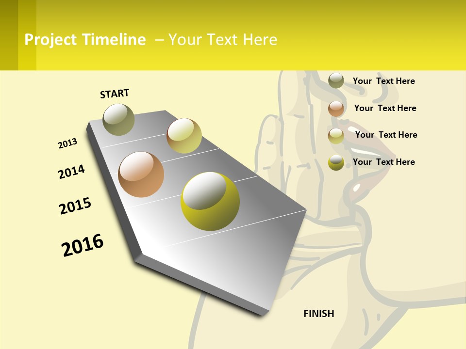 Standing Family Beach PowerPoint Template