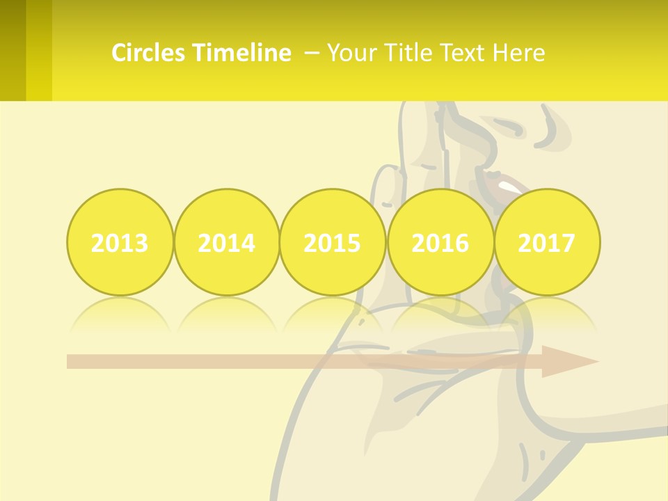 Standing Family Beach PowerPoint Template