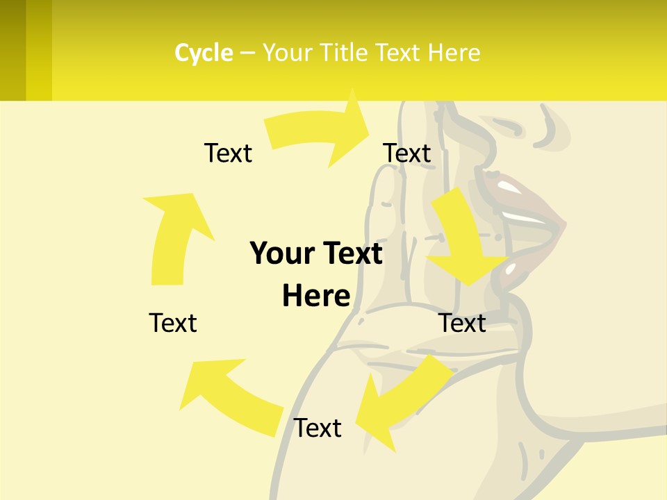 Standing Family Beach PowerPoint Template