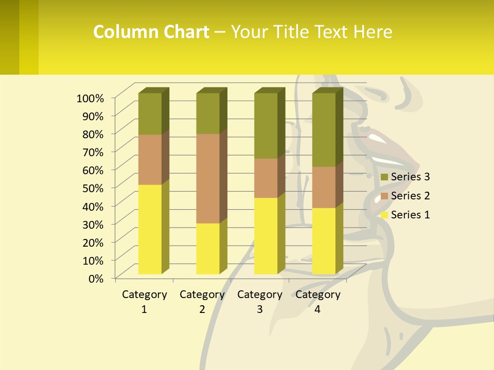 Standing Family Beach PowerPoint Template