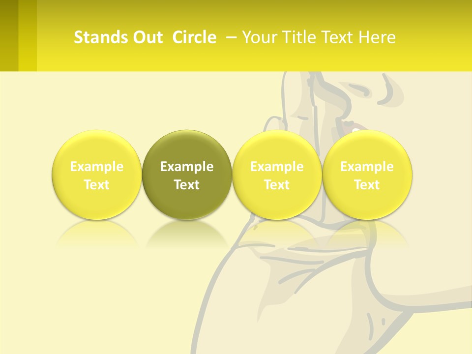 Standing Family Beach PowerPoint Template