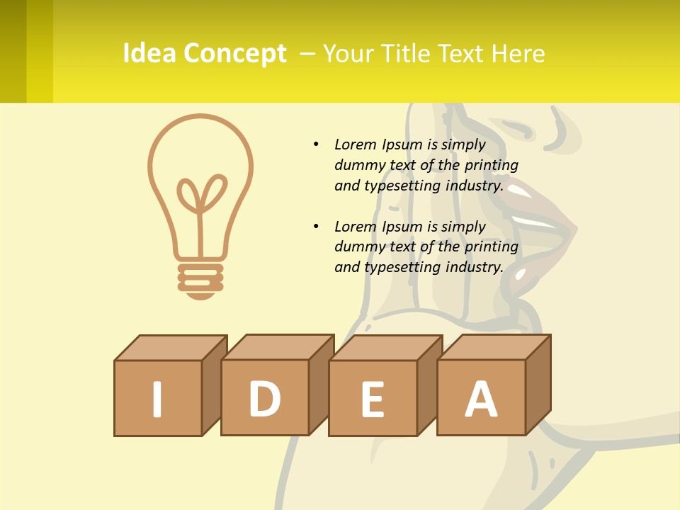 Standing Family Beach PowerPoint Template