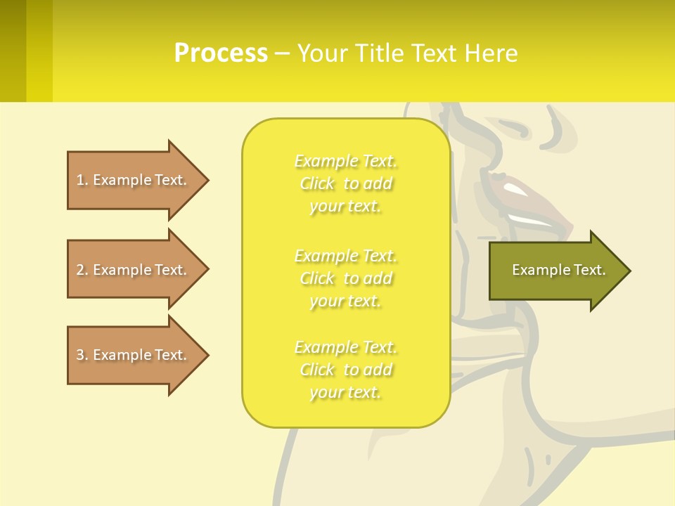 Standing Family Beach PowerPoint Template