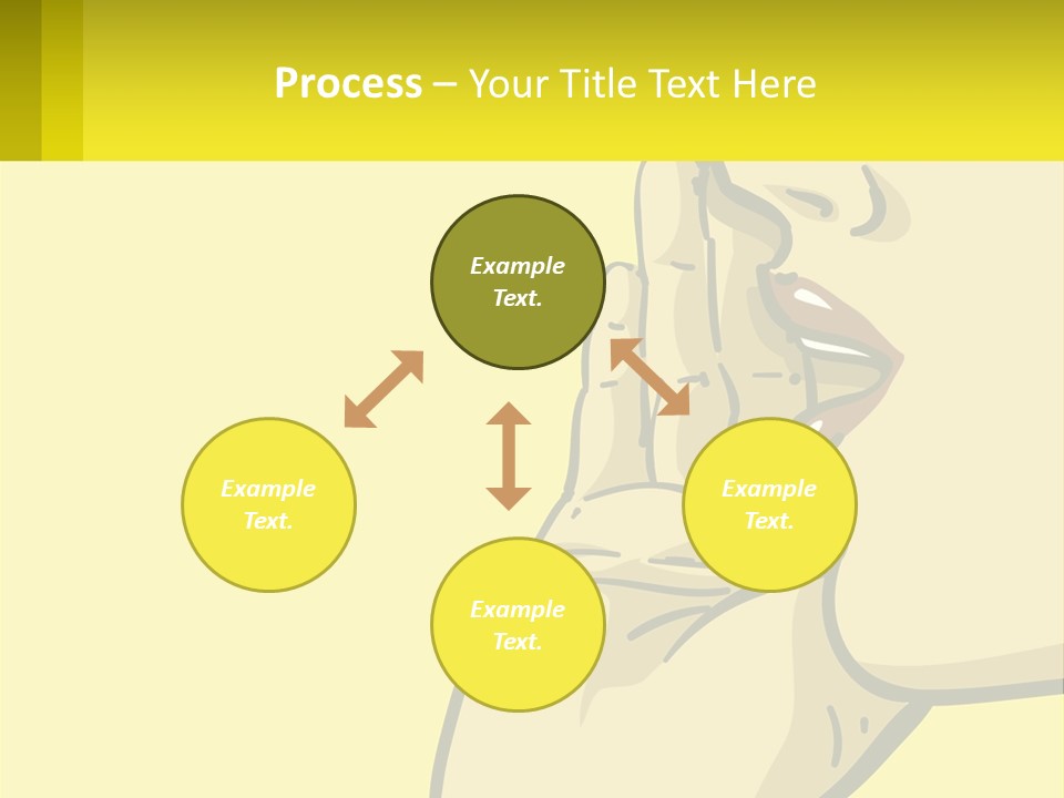 Standing Family Beach PowerPoint Template