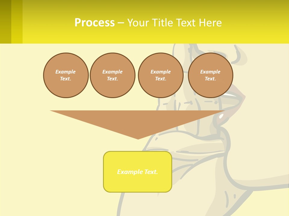 Standing Family Beach PowerPoint Template