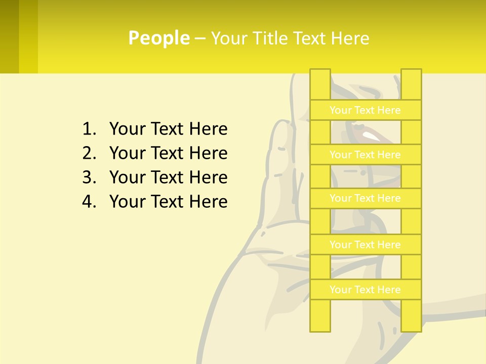 Standing Family Beach PowerPoint Template