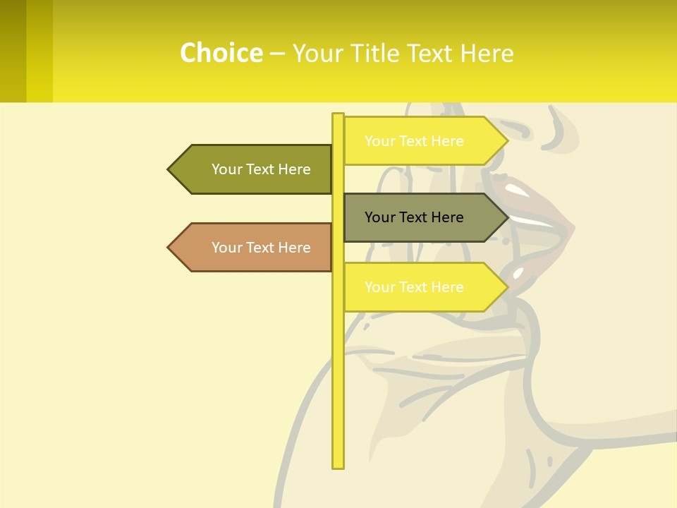 Standing Family Beach PowerPoint Template