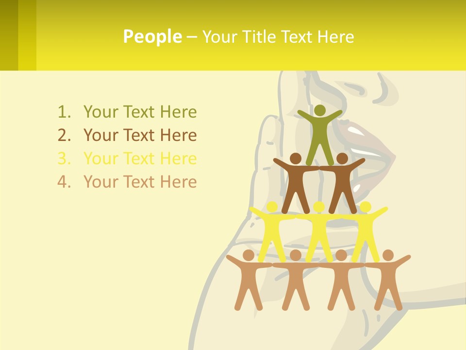 Standing Family Beach PowerPoint Template