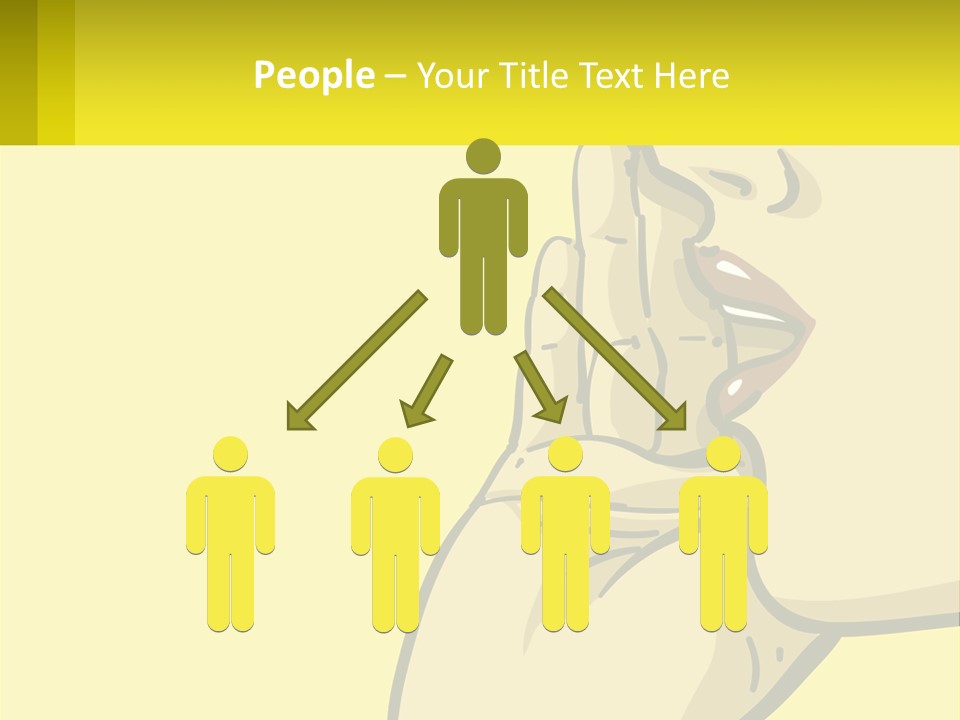 Standing Family Beach PowerPoint Template