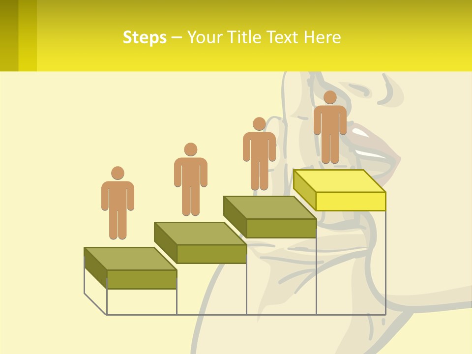 Standing Family Beach PowerPoint Template