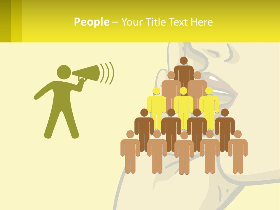 Standing Family Beach PowerPoint Template