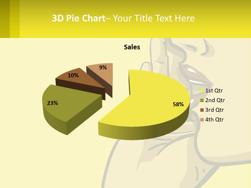 Standing Family Beach PowerPoint Template