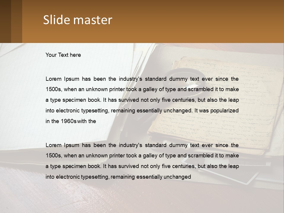 Elderly Old Coast PowerPoint Template