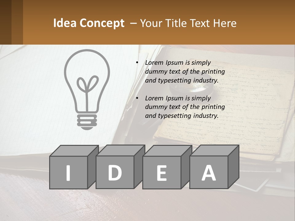 Elderly Old Coast PowerPoint Template