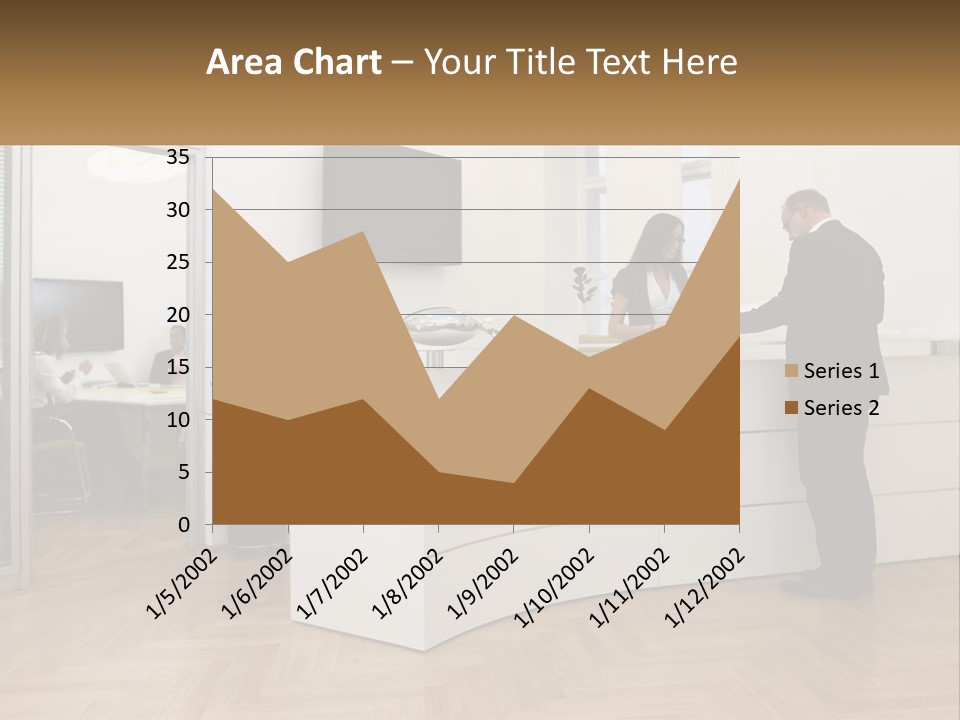 Senior Mother Wave PowerPoint Template