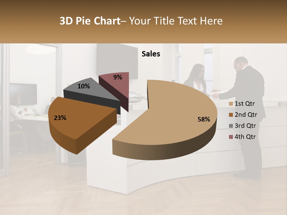 Senior Mother Wave PowerPoint Template
