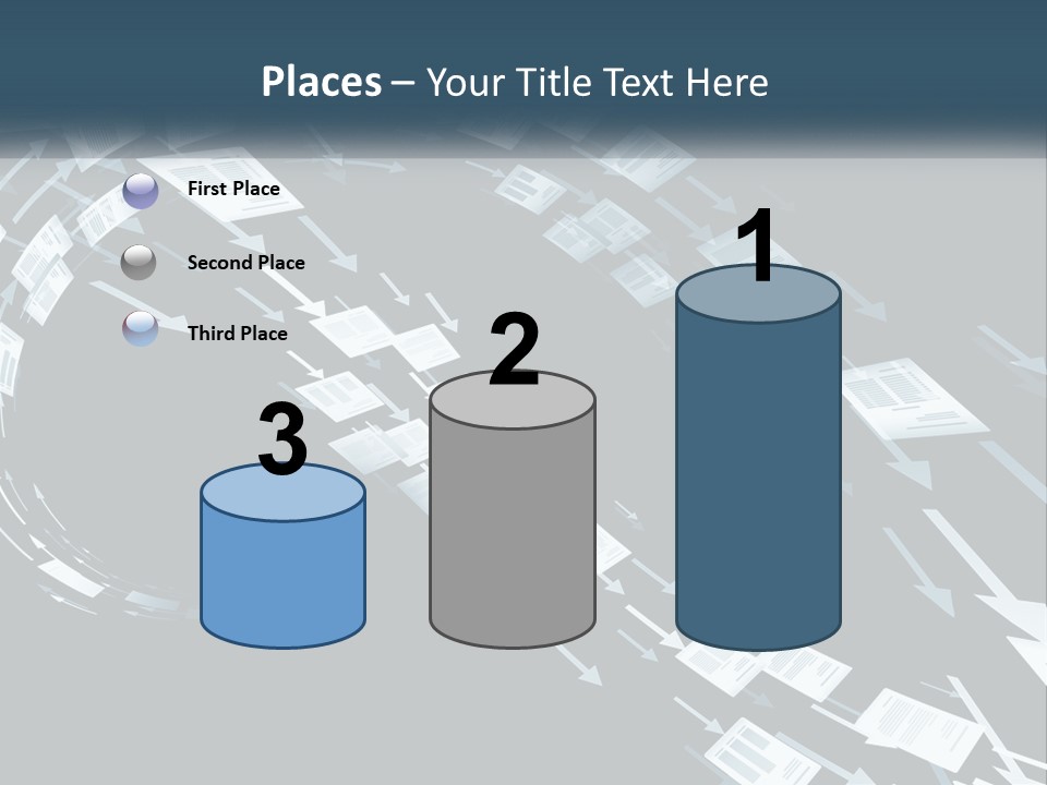 Caucasian Single Sea PowerPoint Template