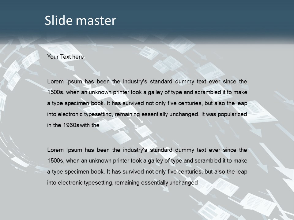 Caucasian Single Sea PowerPoint Template