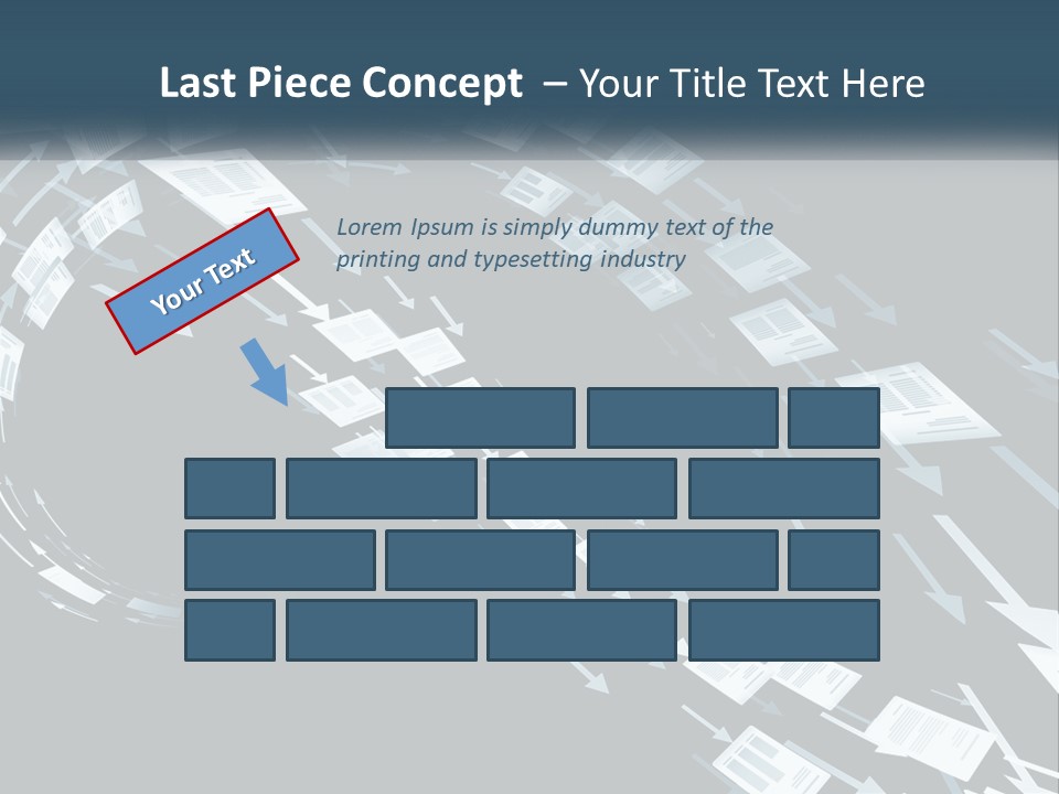 Caucasian Single Sea PowerPoint Template