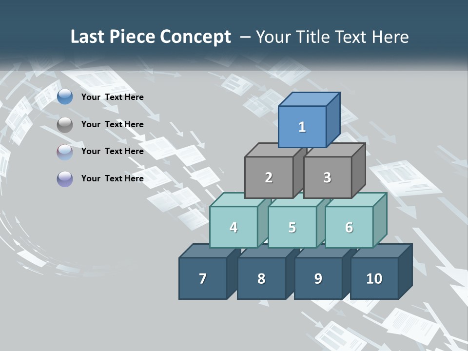 Caucasian Single Sea PowerPoint Template