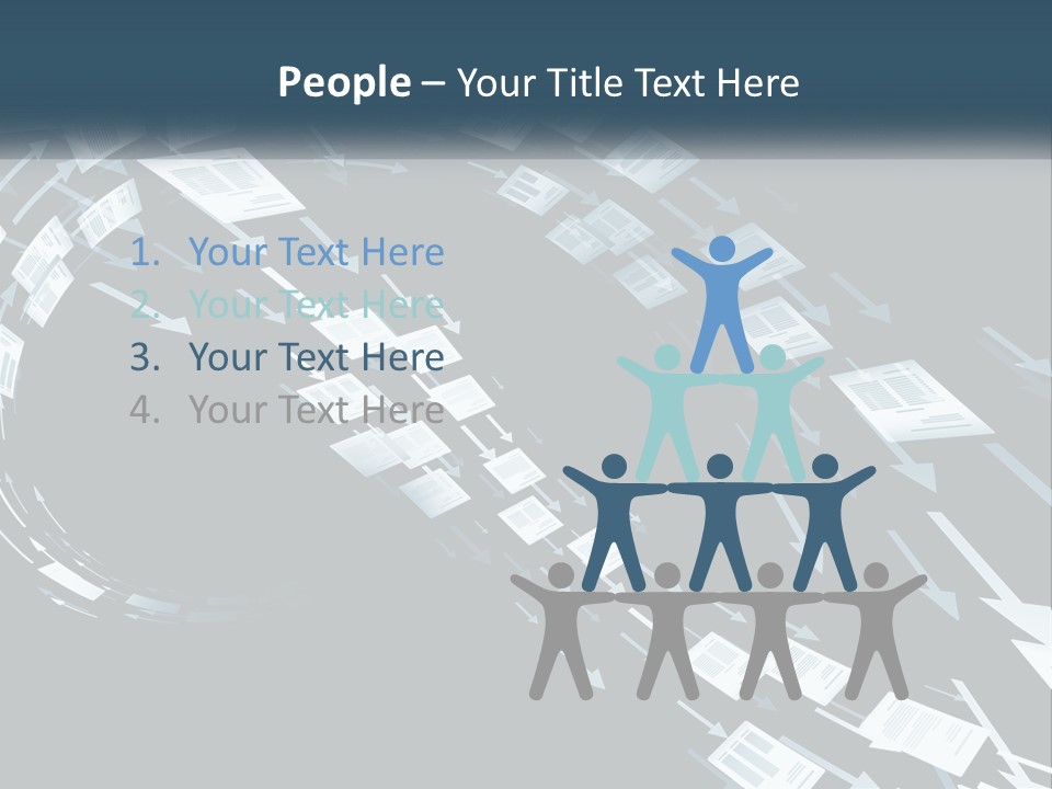 Caucasian Single Sea PowerPoint Template