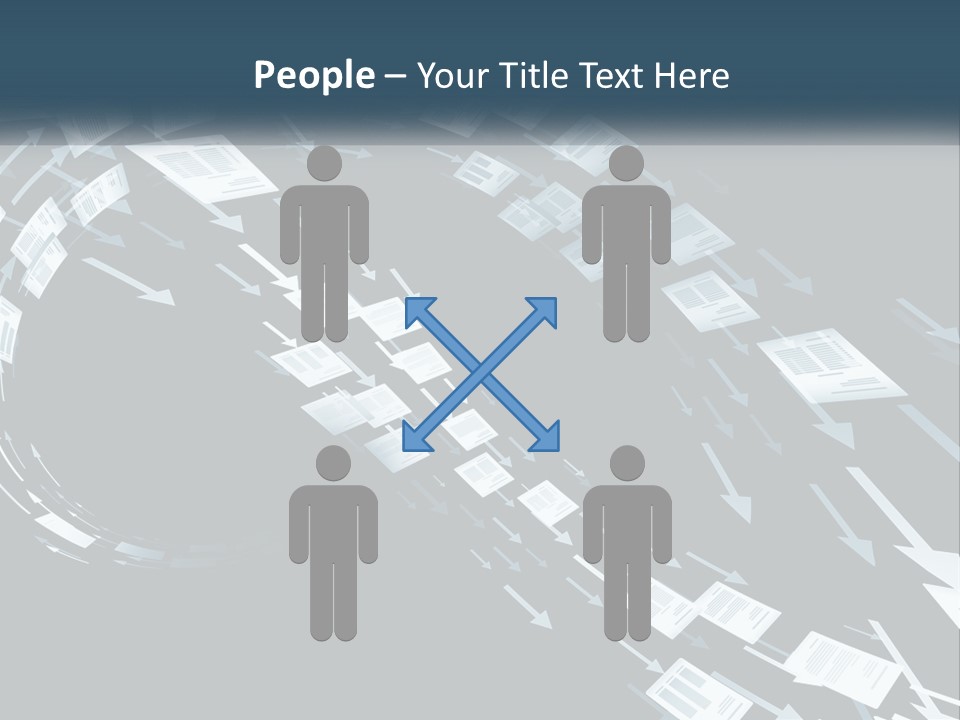 Caucasian Single Sea PowerPoint Template