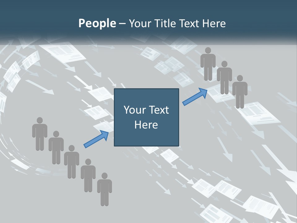 Caucasian Single Sea PowerPoint Template