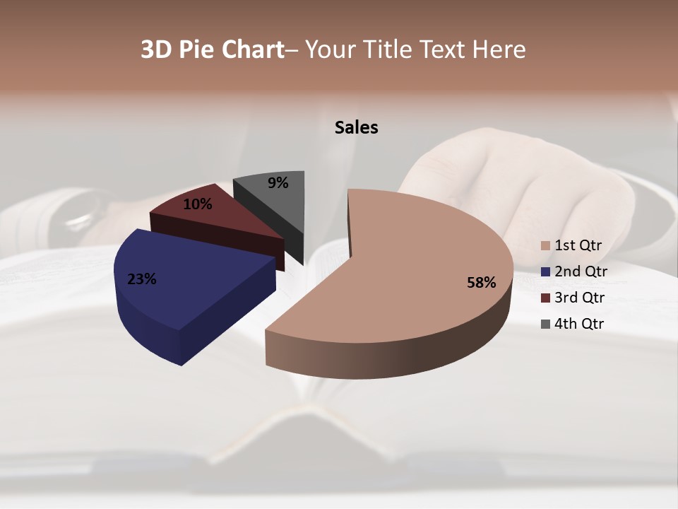 Beach Pensioner Sunset PowerPoint Template
