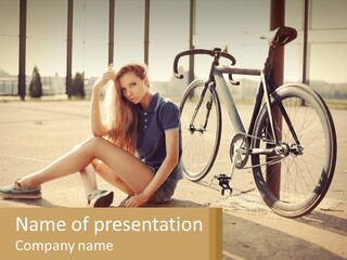 Sunset Sad Lifestyle PowerPoint Template