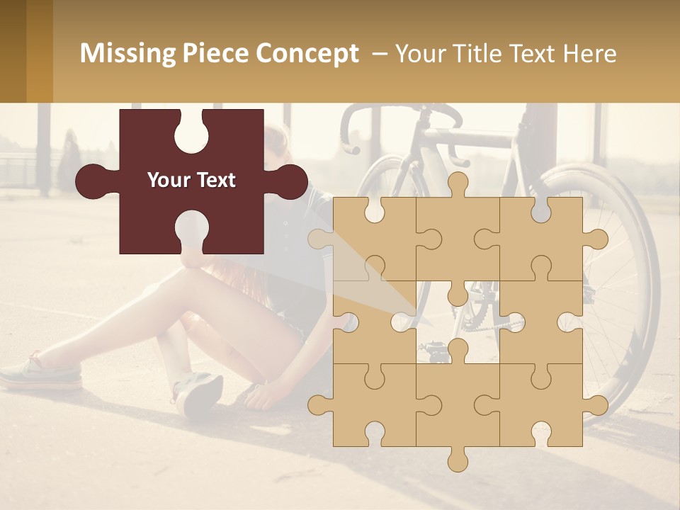 Sunset Sad Lifestyle PowerPoint Template